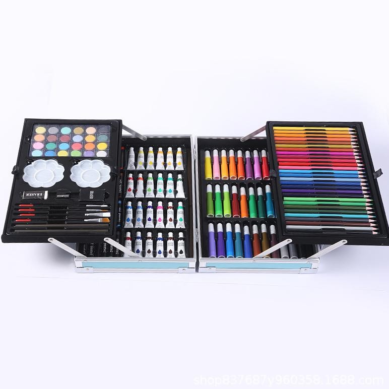 

Un04 Ad-77 Ii-99 Wd Crayon Set 145Pcs Koper Aluminium Besi Krayon Pensil Warna 145 Pcs Box Alat Lukis Anak Koper Set Terlaris Sale