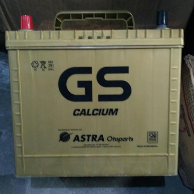 . aki mobil battery GS astra type calcium 65B24R 12 volt 55 amper