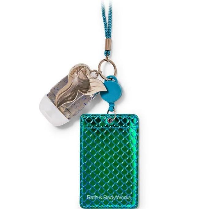 BATH & BODY WORKS BBW POCKETBAC HOLDER WEARABLE MERMAID ID CARD