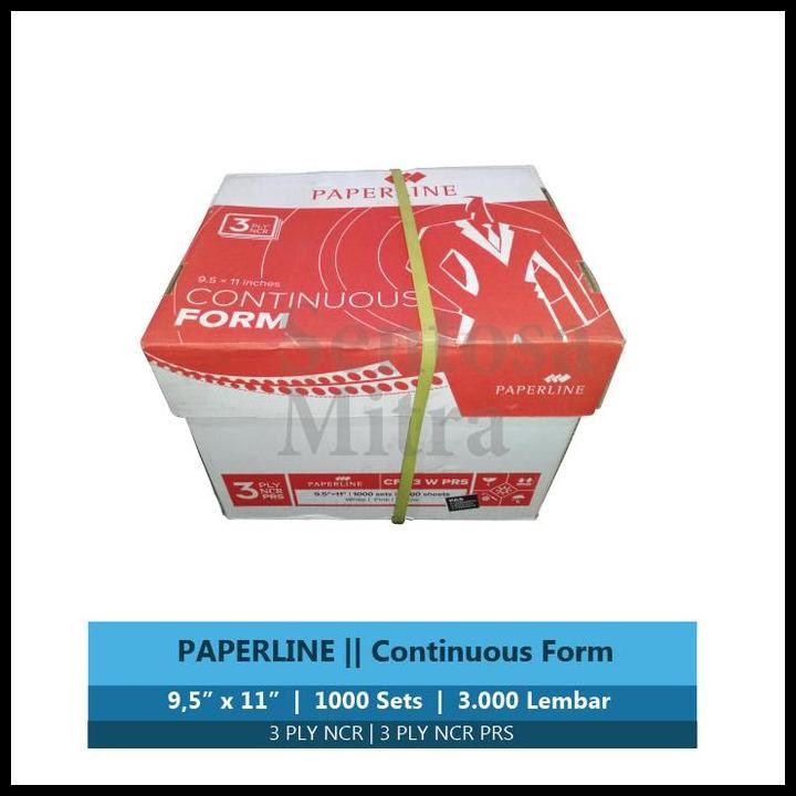 

Terlaris Paperline Continuous Form Kertas Komputer 3 Ply Ncr Prs 9.5 X 11 Inch Good Quality
