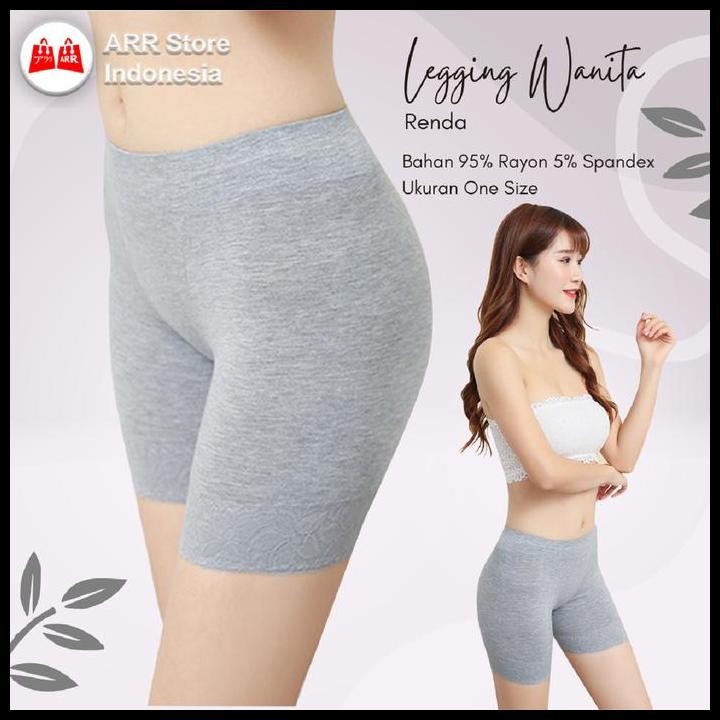 Terlaris Legging Pendek Wanita Sport Yoga Hot Pants Pendek Wanita Renda Best Seller