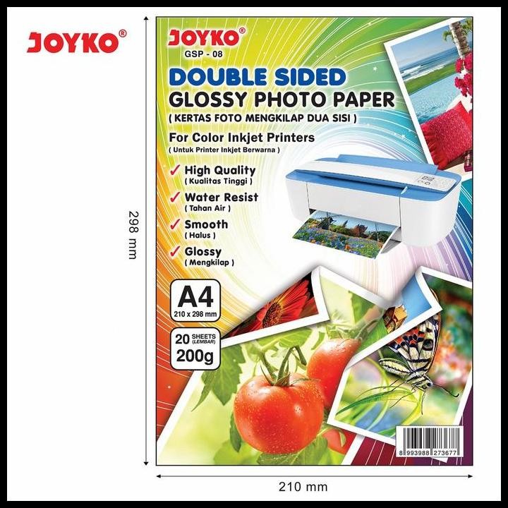 

Terlaris Kertas Foto 2 Sisi Glossy Paper Double Side Good Quality