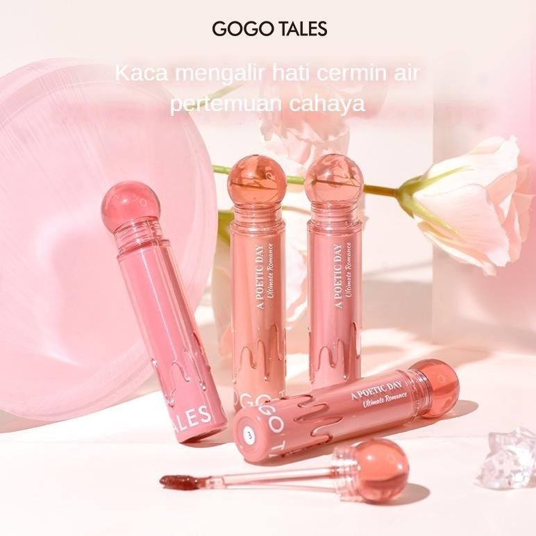 Gogo Tales A Poetic Day Mirror Watery Lip Gloss Moisturizing and Light gogo tales lip liptint