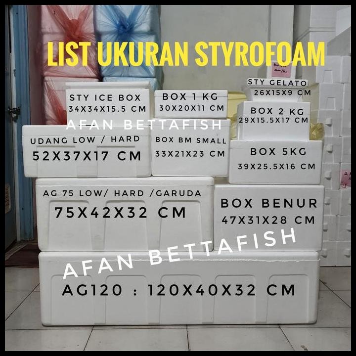 

Terlaris Box Sterefoam Styrofoam Gabus Ag 120 / Khusus Gojek/Grab Instan Good Quality