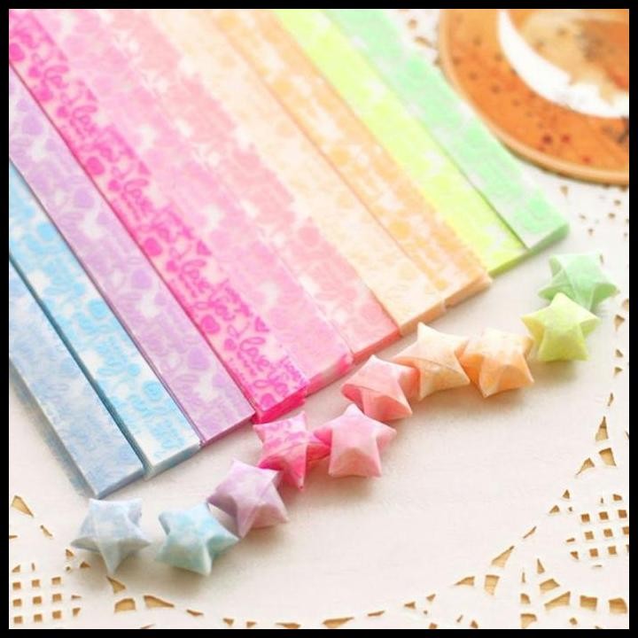 

Terlaris Isi 420 Kertas Origami Bintang Origami Star Paper Quilling Paper Good Quality