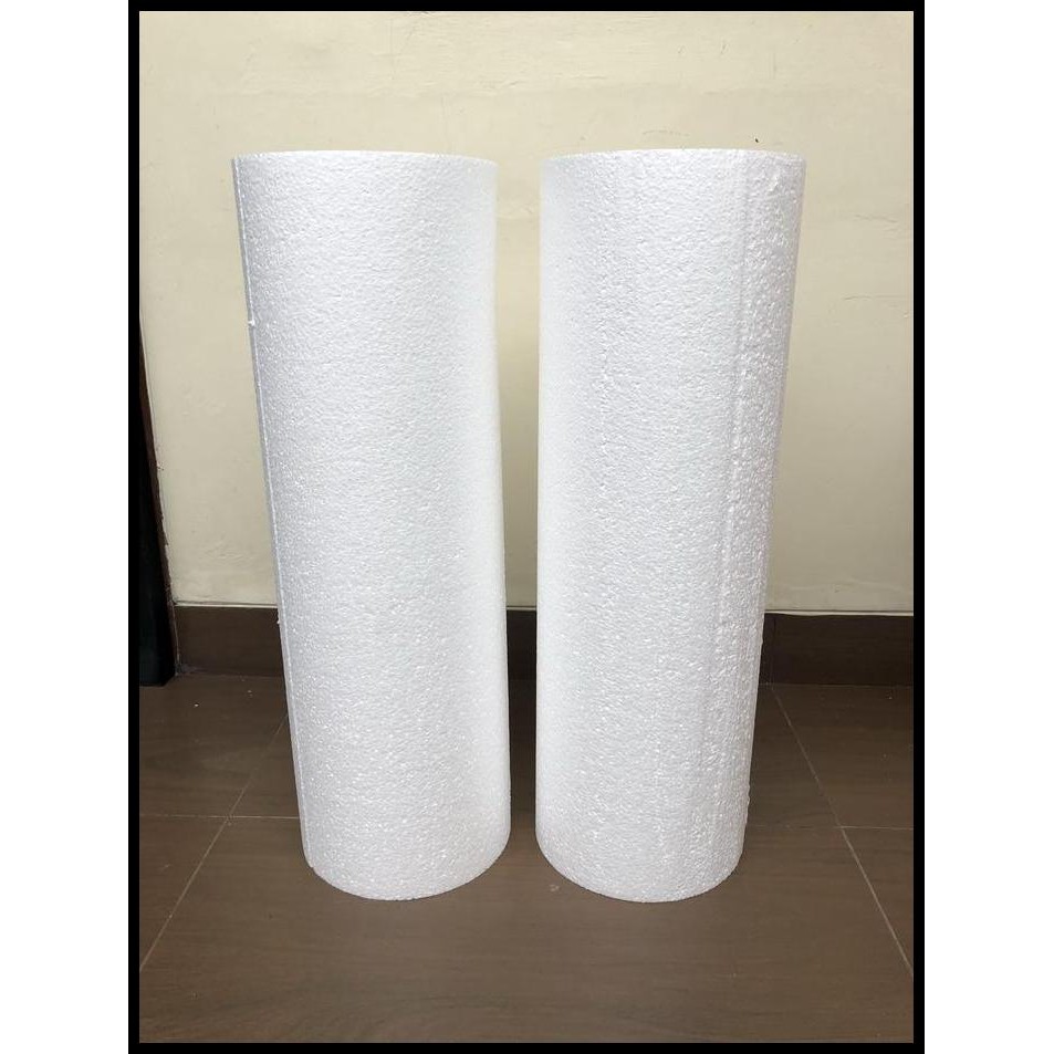 

Terlaris Styrofoam Pilar/Tabung/Bulat Diameter 20 X 50Cm Sterofoam Pilar Good Quality