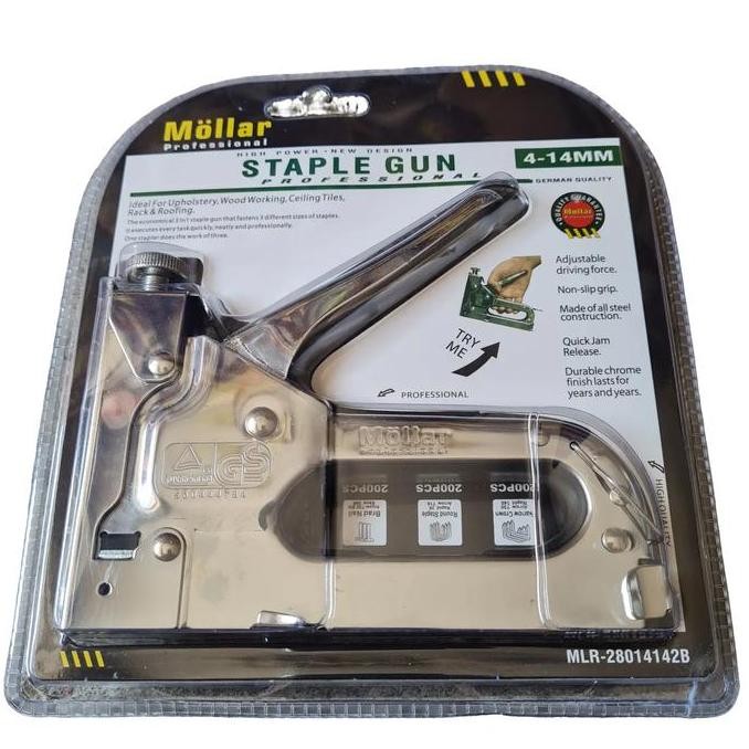 

BERKUALITAS STAPLES GUN 3 IN 1 MOLLAR - ALAT TULIS KANTOR - STATIONERY, BINDER