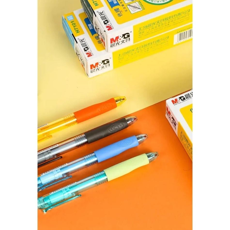 

Fg-80 Rg-4 Ve29 M&G Erasable Retractable Gel Pen 0.5 Black H7101 Rubber Grip Pulpen Cetek Satuan Colorful Murah Original Fg-80