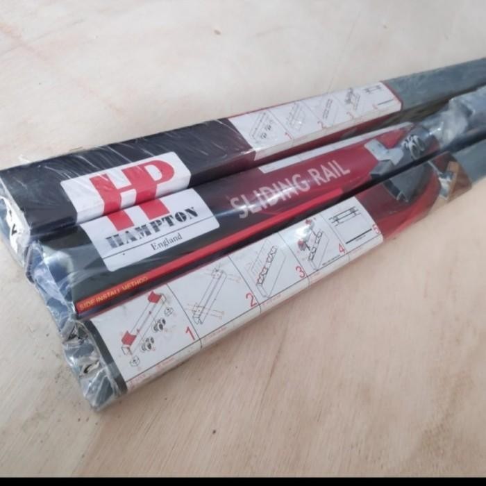 Sliding Track Rel Hampton Hemton Pintu Kaca Rumah Geser Aluminium Kayu 2 Meter 1,8 Meter D4 Seliding