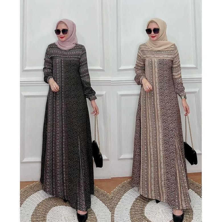 Ready Magnolia Dress By Nasya//Gamis Premium//Dress Muslim//Gamis Seragam//Gamis Butik