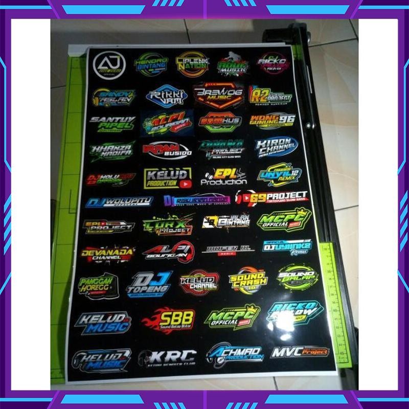 

[Termurah] Sale Stiker Remixer Dj - Pack Isi 45 Sticker - 69 Project Ajy One Zero Mcpc Katun Cotton Combed 30S Fashion Distro Premium Uk35