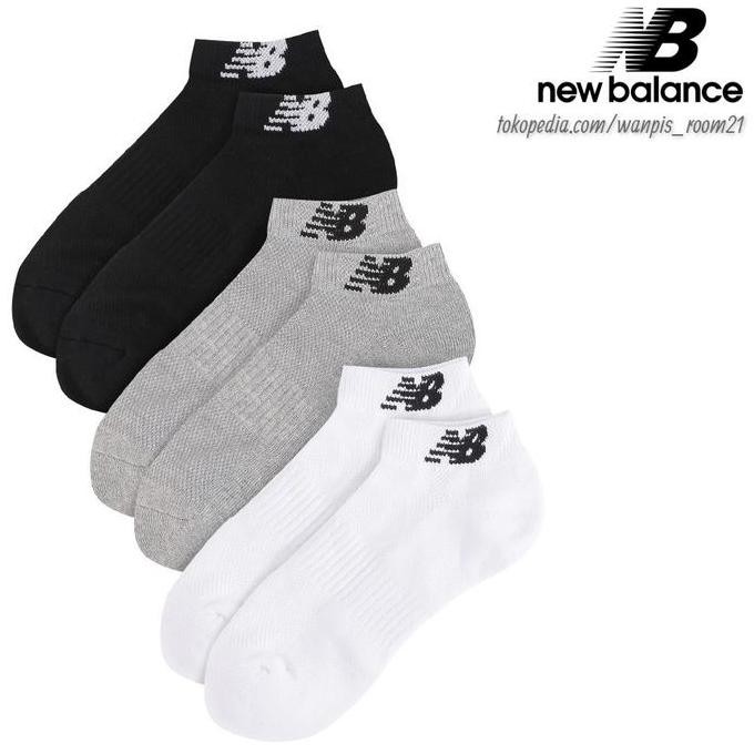 Kaos Kaki New Balance Original Unisex Ankle 3 pasang