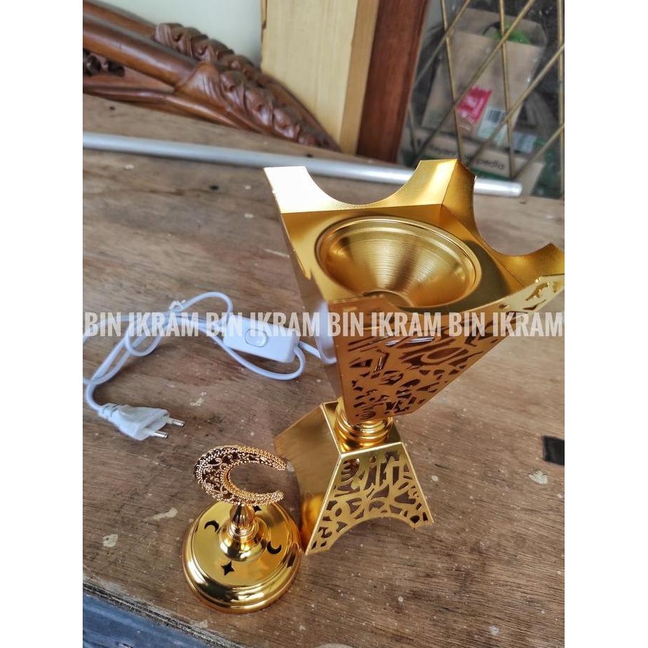 Tempat bukhur listrik Wadah Pembakaran Buhur Arab Dupa Menyan Elektrik [terbaik]