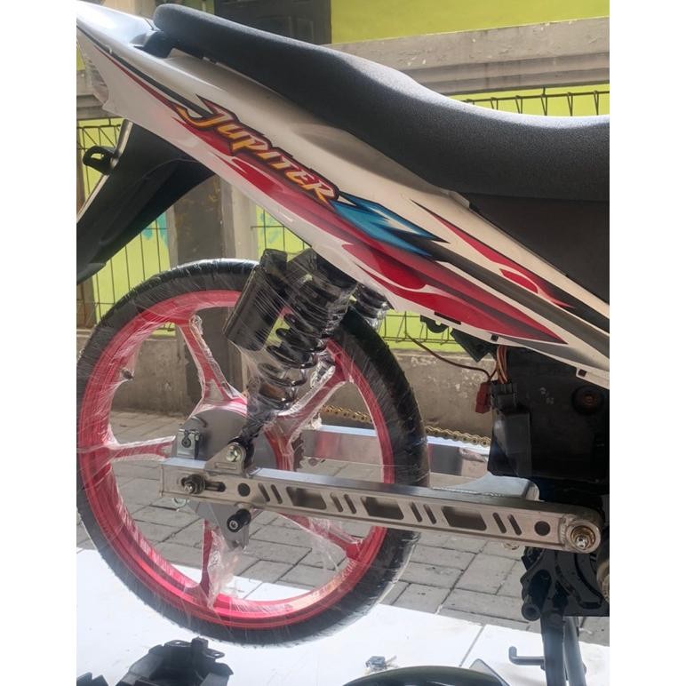 SWING ARM LONG MOTOR BEBEK ALUMUNIUM FULL CNC ARM JUPITER FIZR TIGER GL TORNADO SHOGUN KPH SUPRA GRA