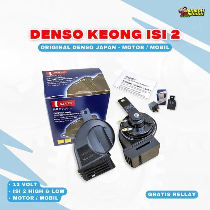 KLAKSON KEONG DENSO ORIGINAL KLAKSON KEONG MOTOR MOBIL DENSO KEONG WATERPROOF KLAKSON DENSO  MOTOR K