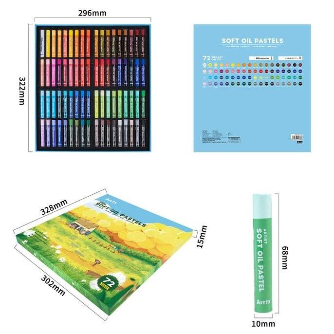 

ready !!! ARRTX artist soft oil pastels 72CLR