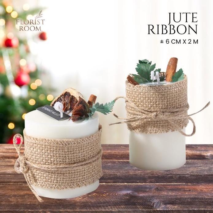 

ready Jute Ribbon 6cm x 2 Meter - Pita Goni