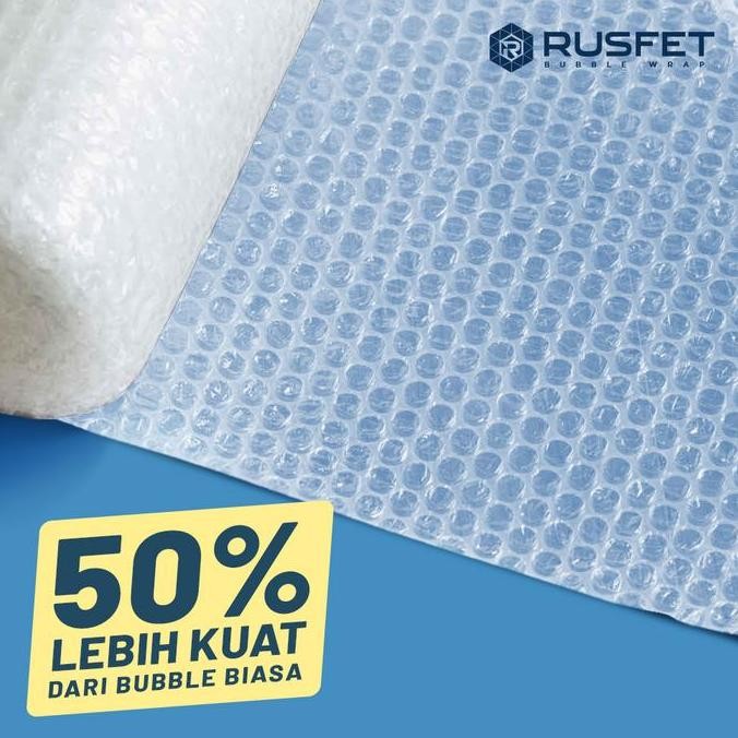 

ready Bubble Wrap Bening Rusfet 125cm x 50m/Bubble Wrap Bening Tebal Premium