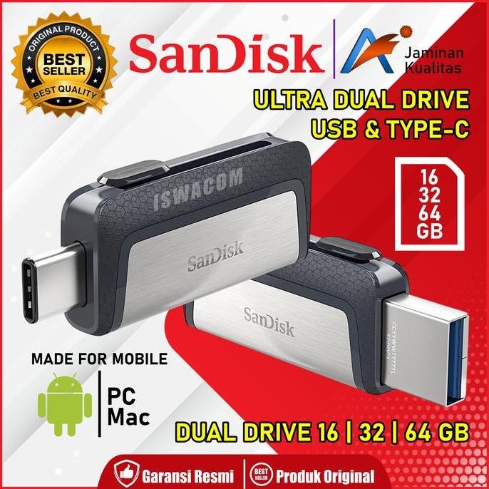 Sandisk Ultra Dual Drive USB TYPE-C | Flashdisk OTG Type C