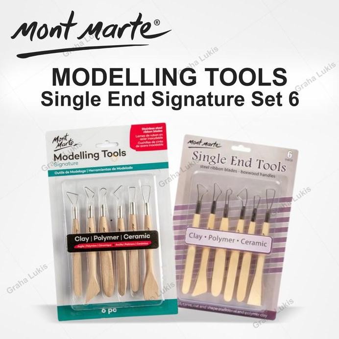 

ready !!! Mont Marte Modelling Single End Tools Set 6 MMSP0004