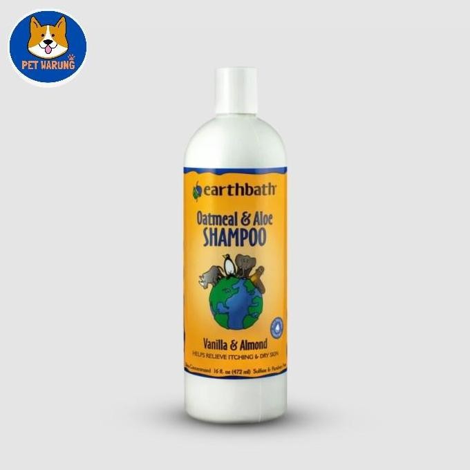 TERMURAH - Earthbath Oatmeal & Aloe Dog Shampoo - Shampoo Anjing