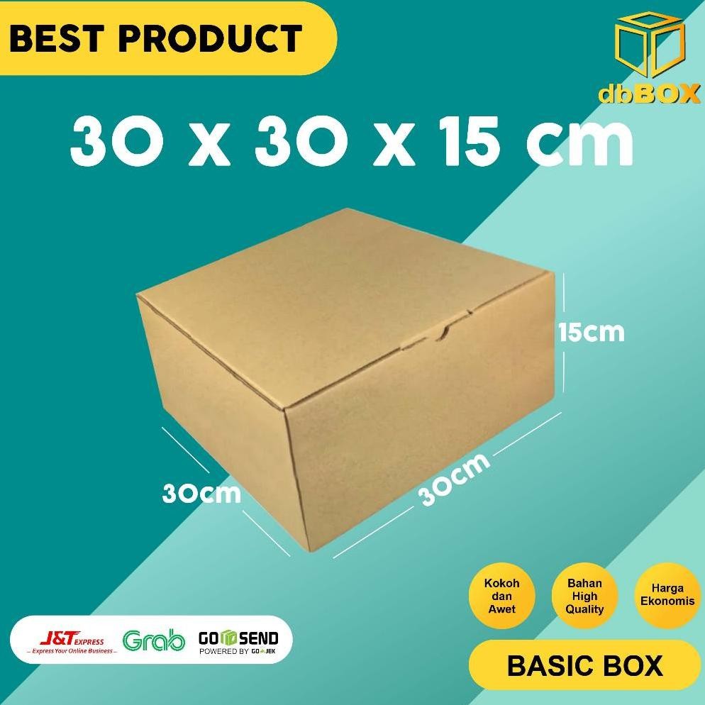 

NEW!!! (10Pcs) Kardus 30x30x15 Cm --Die Cut Dan Easy Usage