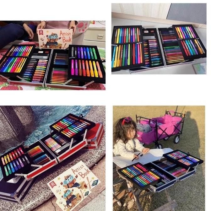 

ready !!! mobee artist box art set 97 pcs, peralatan mewarnai set besar