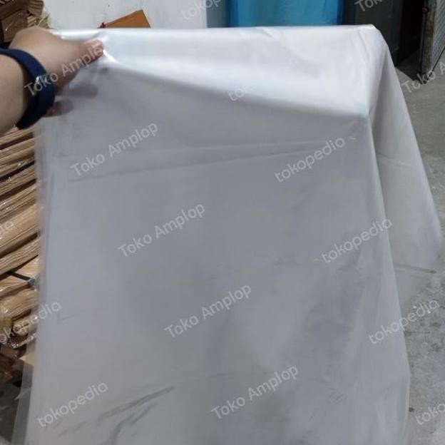 

ready Plastik Bening PE ukuran 100X130 cm 0,3Mic EKONOMIS LEMBARAN / SHEET