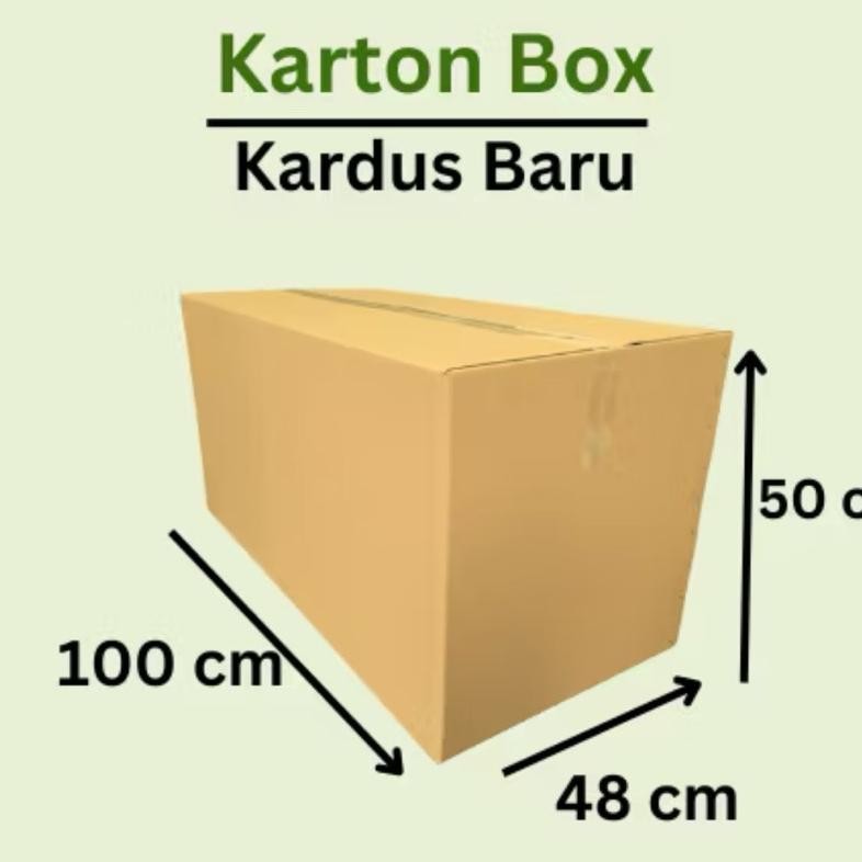 

NEW!!! 100x48x50 Cm Kardus Besar Packing Kemasan Kraft Karton Kotak Box Dus Packaging Besar Pindahan Packing