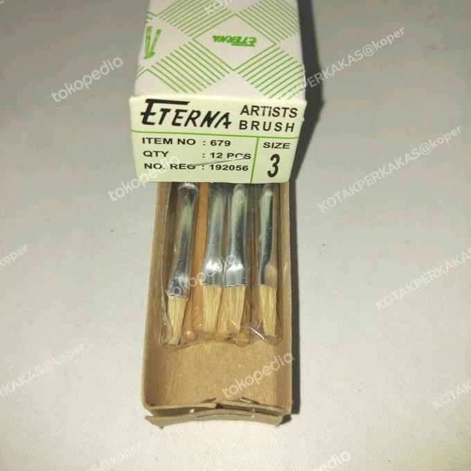 

ready !!! Kuas Lukis ETERNA nomor 3 per 1 lusin