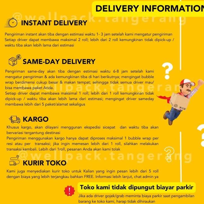 

ready Bubble Wrap Roll MULIAPACK Hitam & Bening 125cm X 50m PREMIUM TERMURAH