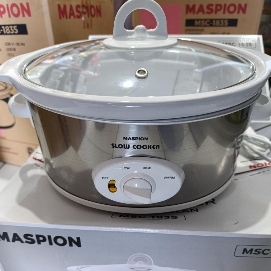 NEW Maspion Slow Cooker MSC-1850 (5 L) / Slow Cooker Maspion 1850