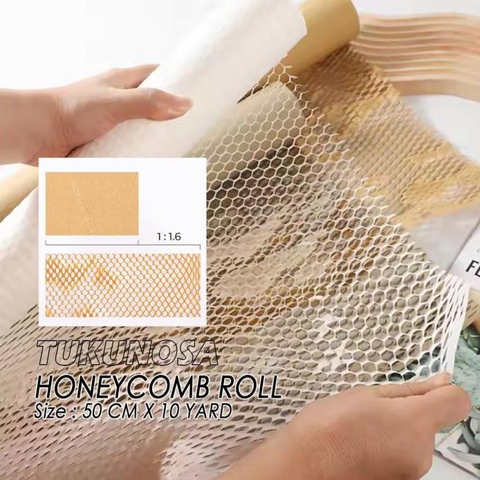 

ready WRAPPING PAPER HONEYCOMB ROLL - BUBBLE WRAP PAPER KERTAS WRAPPING ECO FRIENDLY PACKING ECO BUBBLE WRAP