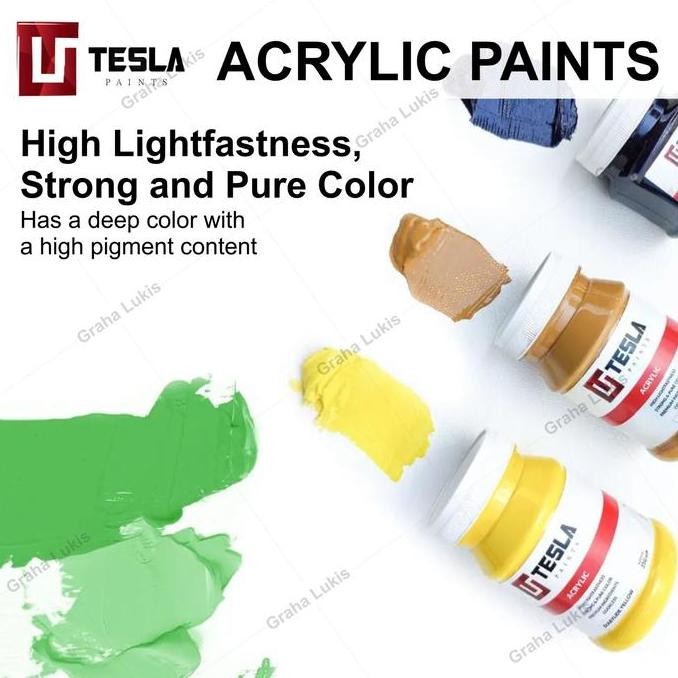 

ready !!! Tesla Paints Acrylic Paints / Cat Akrilik 500ml