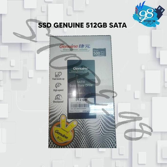 SSD Genuine 512GB SATA 3 - SSD 512 GB 2,5" sata 3 - 2,5 inch termurah
