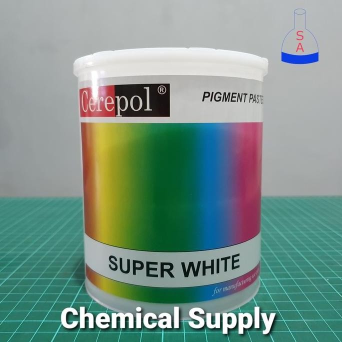 

ready !!! Cerepol Pigment Paste Pewarna Resin Super White Putih - 1 kg