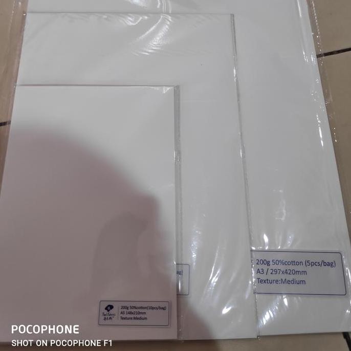 

ready !!! paul rubens watercolor paper 200gsm 50%cotton A5/A4