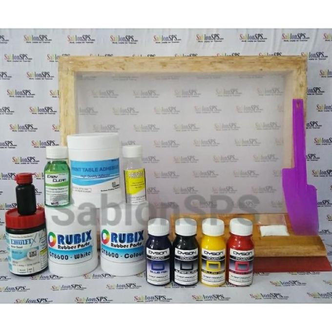 

ready !!! PAKET SABLON PEMULA LENGKAP RUBBER THAILAND
