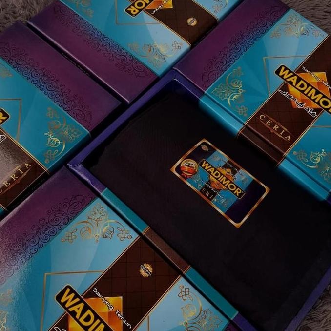 WADIMOR GOLD SARUNG TENUN WADIMOR WARNA PUTIH POLOS ASLI FASHION PRIA