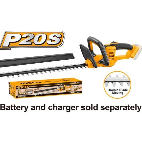 baru Cordless Hedge Trimmer 18" INGCO CHTLI20018 Pangkas Pohon Dahan P20S