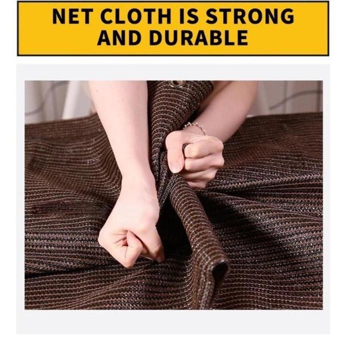 baru Allieuka Paranet 95 % Brown Sunscreen Net/Outdoor Shading Net/Garden Net Greenhouse Net Shading