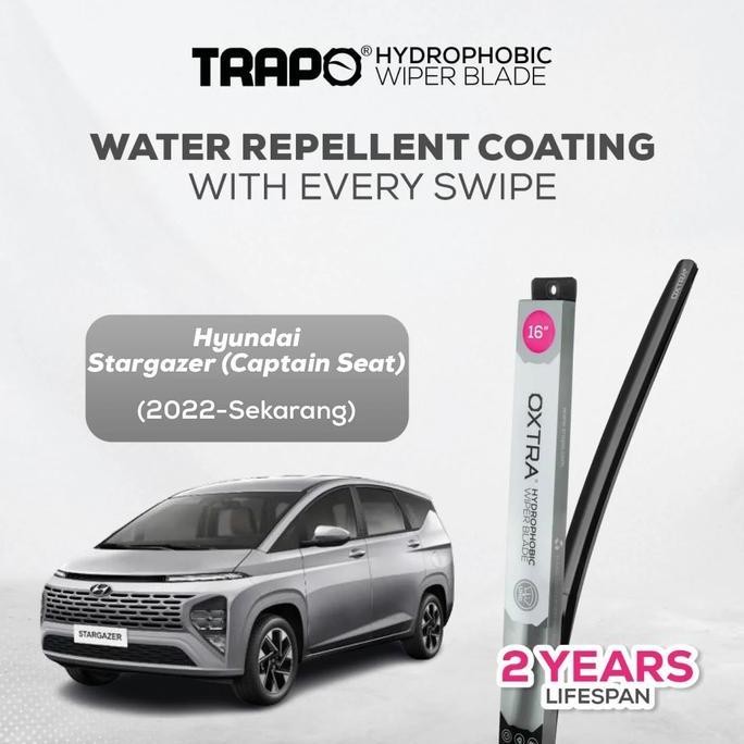 for sale Trapo Hydrophobic Wiper Blades Trapo Wiper Mobil Hyundai Stargazer Captain Seat (2022-Sekar