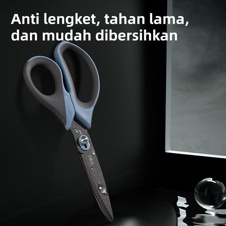 

Deli Scissor / Gunting Kertas 2in1 Anti Karat Pembuka Paket Gunting Kain Cutter TJ119
