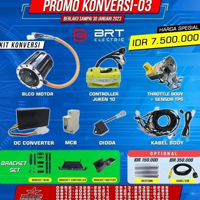 Sale Brt Paket Konversi Kit Motor Listrik