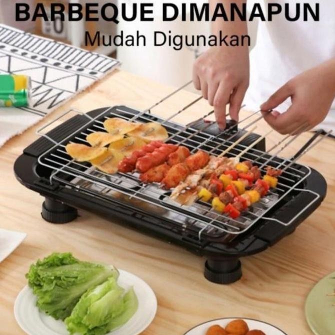 Ready Stok Electric Barbeque Grill Panggangan Listrik Bbq Portable / Pemanggang Sate Listrik Bbq