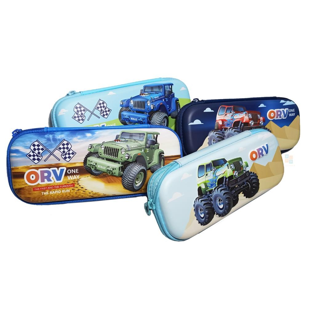 

FANCY - Tempat Pensil Resleting Motif Timbul 3D Bahan Premium - Pcs