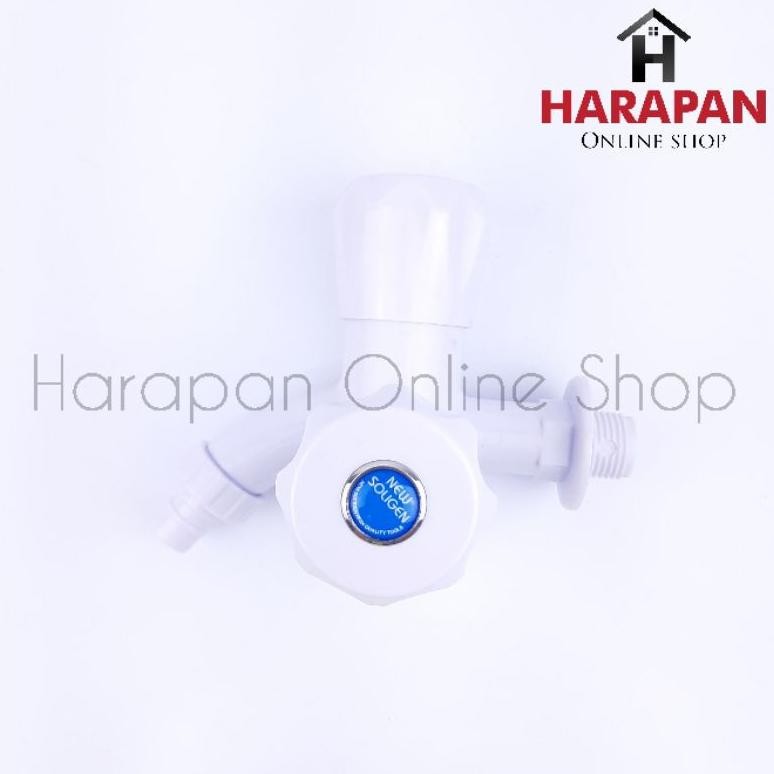 Kran Cabang Plastik New Soligen / Kran Shower / Keran double Soligen / Keran Shower Double
