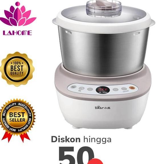 Lahome Bear Dough Mixer Pengaduk Adonan 5L Adonan Kneader Mixer Electric Mixer Untuk Baking Standmix