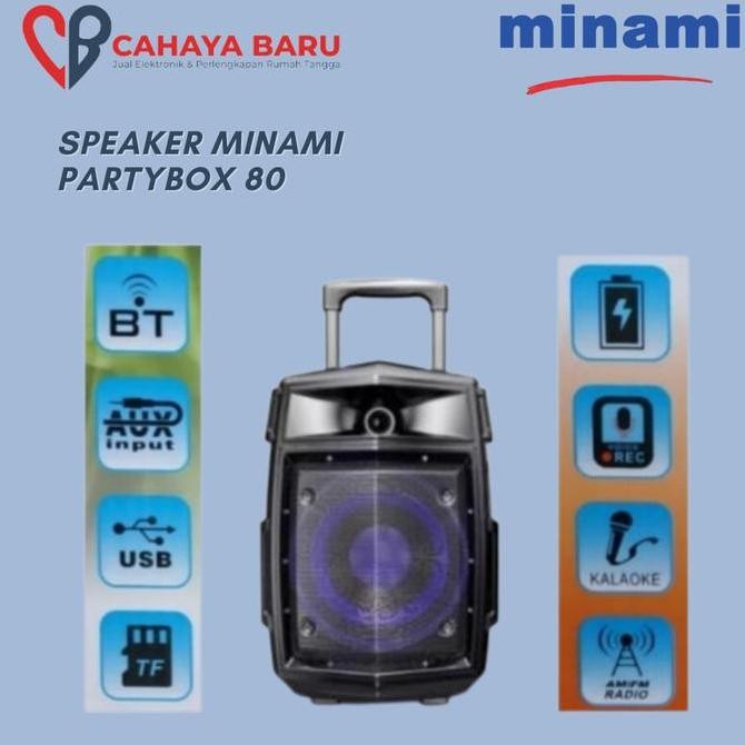 Speaker Minami Partybox 80 New Stok