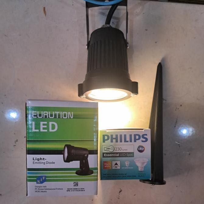 

lampu sorot taman LED PHILIPS 3w 220v outdoor tahan air waterproof